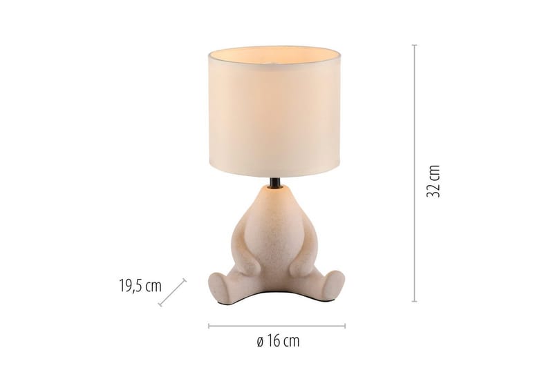 Ted Just Light Bordslampa - Beige - Belysning - Inomhusbelysning & lampor - Fönsterlampor & fönsterbelysning - Fönsterlampa på fot