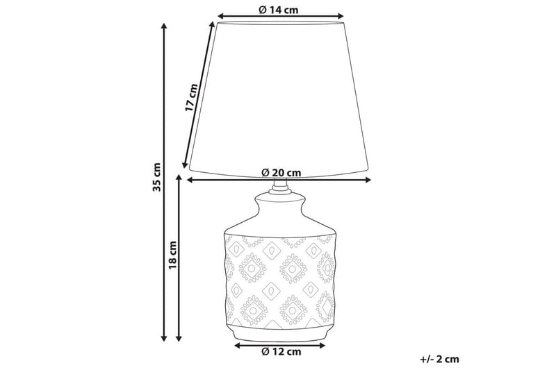 Tesoro Bordslampa 35 cm E14 - Mörkbrun/Beige - Belysning - Inomhusbelysning & lampor - Fönsterlampor & fönsterbelysning - Fönsterlampa på fot
