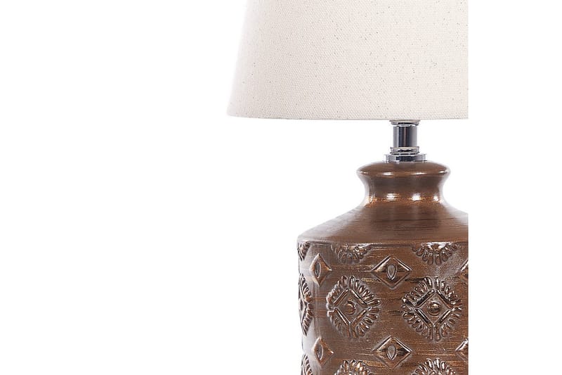 Tesoro Bordslampa 35 cm E14 - Mörkbrun/Beige - Belysning - Inomhusbelysning & lampor - Fönsterlampor & fönsterbelysning - Fönsterlampa på fot