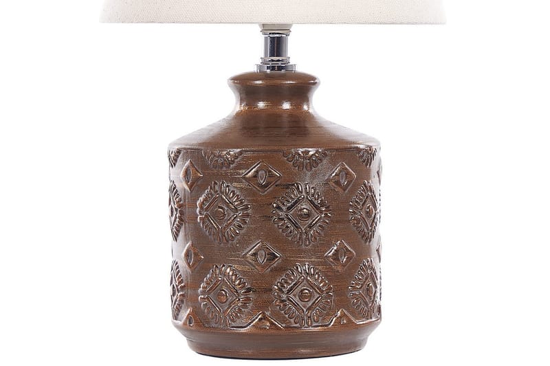 Tesoro Bordslampa 35 cm E14 - Mörkbrun/Beige - Belysning - Inomhusbelysning & lampor - Fönsterlampor & fönsterbelysning - Fönsterlampa på fot