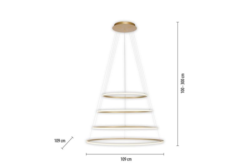 Tessara Paul Neuhaus Taklampa - Brass - Belysning - Inomhusbelysning & lampor - Fönsterlampor & fönsterbelysning - Fönsterlampa hängande