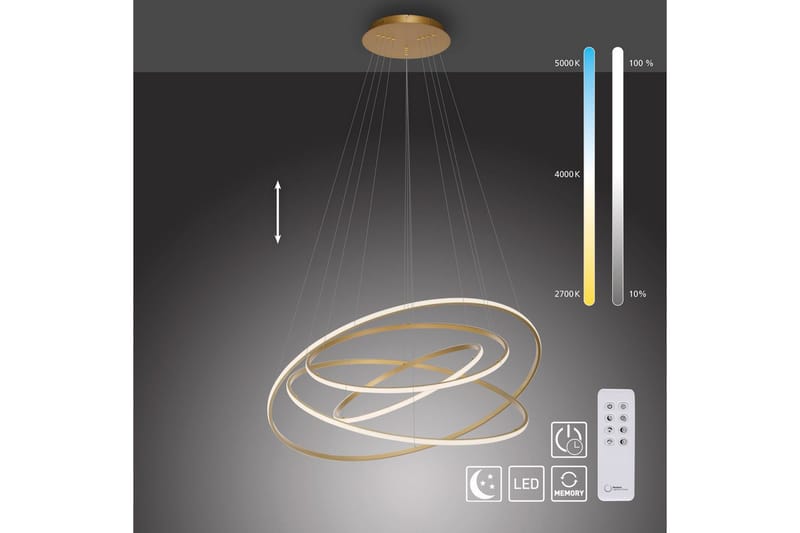 Tessara Paul Neuhaus Taklampa - Brass - Belysning - Inomhusbelysning & lampor - Fönsterlampor & fönsterbelysning - Fönsterlampa hängande