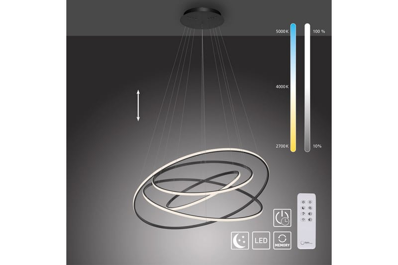 Tessara Paul Neuhaus Taklampa - Anthracite Grey - Belysning - Inomhusbelysning & lampor - Fönsterlampor & fönsterbelysning - Fönsterlampa hängande