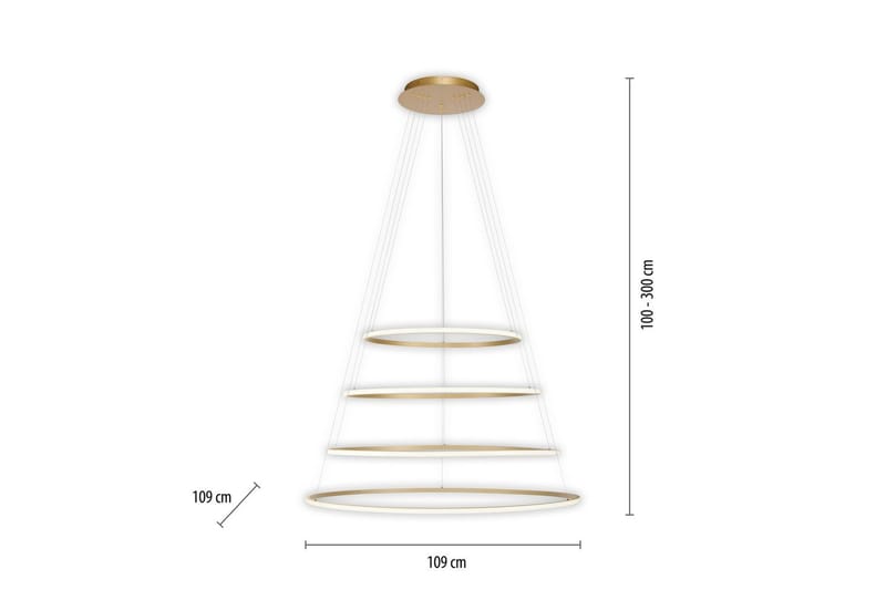 Tessara Paul Neuhaus Taklampa - Brass - Belysning - Inomhusbelysning & lampor - Fönsterlampor & fönsterbelysning - Fönsterlampa hängande