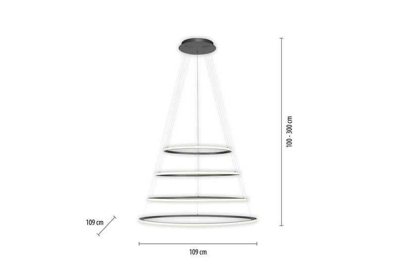 Tessara Paul Neuhaus Taklampa - Anthracite Grey - Belysning - Inomhusbelysning & lampor - Fönsterlampor & fönsterbelysning - Fönsterlampa hängande