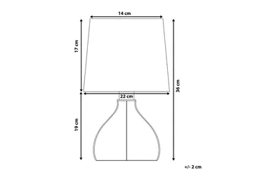 Thasall Bordslampa 36 cm E14 - Natur/Vit - Belysning - Inomhusbelysning & lampor - Fönsterlampor & fönsterbelysning - Fönsterlampa på fot
