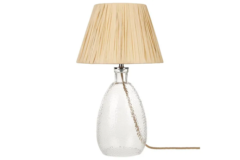 Tila Bordslampa 54 cm E27, Transparent/Natur
