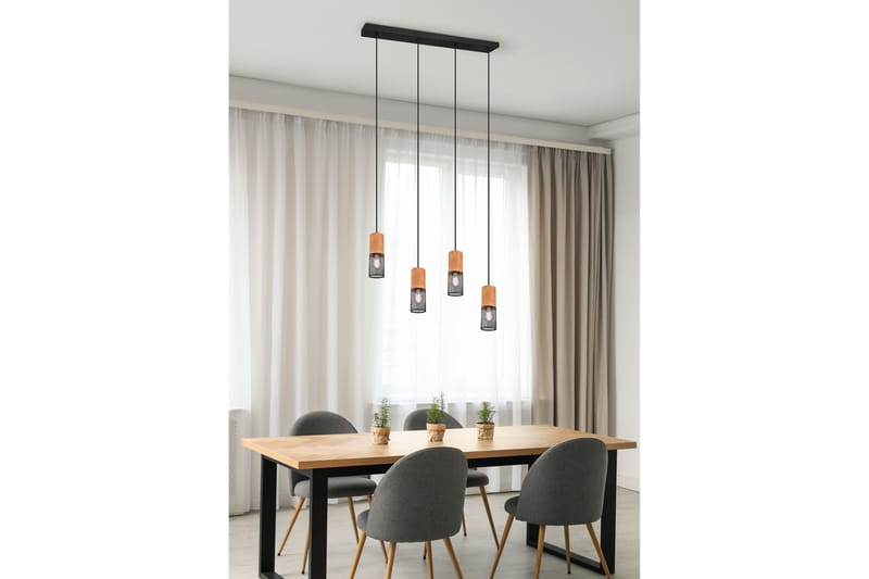 TOSH Taklampa 4L E27 mattsvart - Natur/Matt svart - Belysning - Inomhusbelysning & lampor - Fönsterlampor & fönsterbelysning - Fönsterlampa hängande