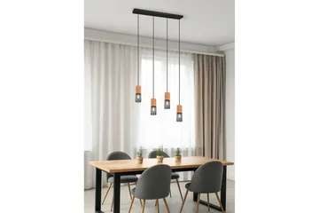 Tosh Taklampa 4L E27 mattsvart - Natur/Matt svart - Belysning - Inomhusbelysning & lampor - Fönsterlampor & fönsterbelysning - Fönsterlampa hängande