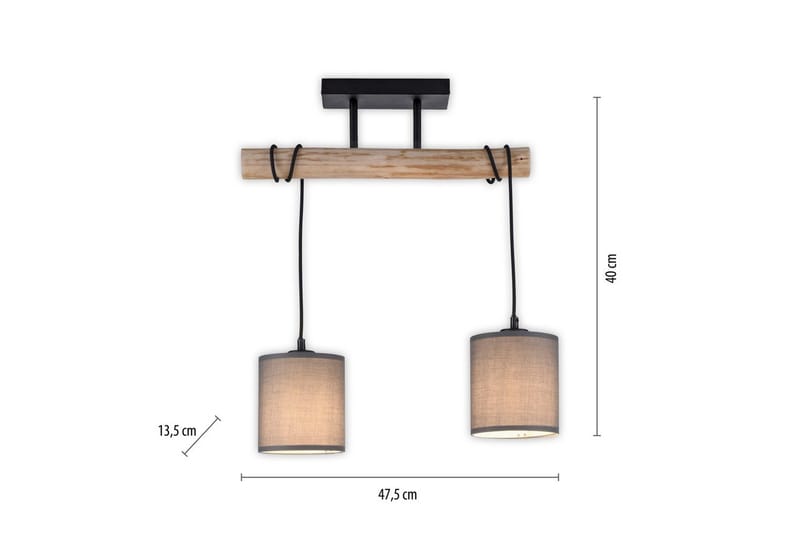 Tribu Just Light Taklampa - Taupe - Belysning - Inomhusbelysning & lampor - Fönsterlampor & fönsterbelysning - Fönsterlampa hängande