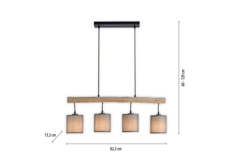 Tribu Just Light Taklampa - Taupe - Belysning - Inomhusbelysning & lampor - Fönsterlampor & fönsterbelysning - Fönsterlampa hängande