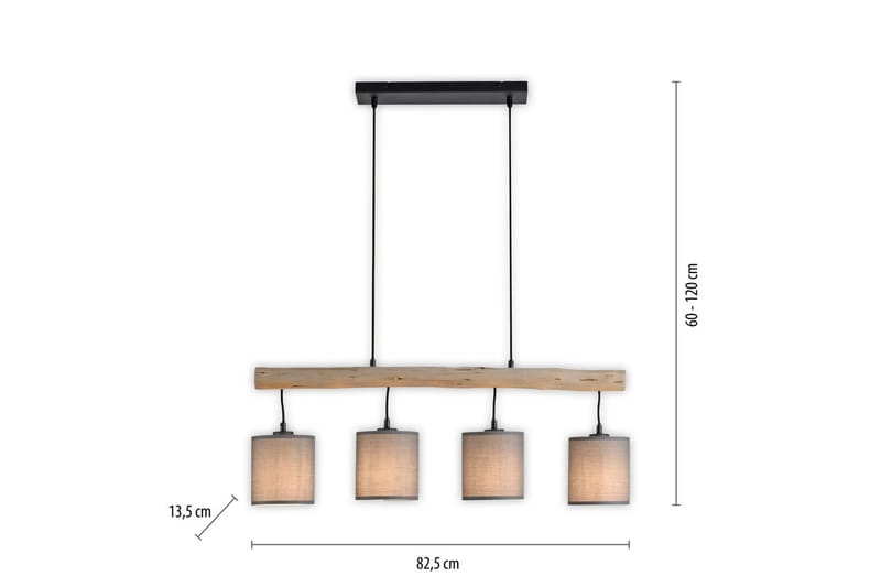 Tribu Just Light Taklampa - Taupe - Belysning - Inomhusbelysning & lampor - Fönsterlampor & fönsterbelysning - Fönsterlampa hängande