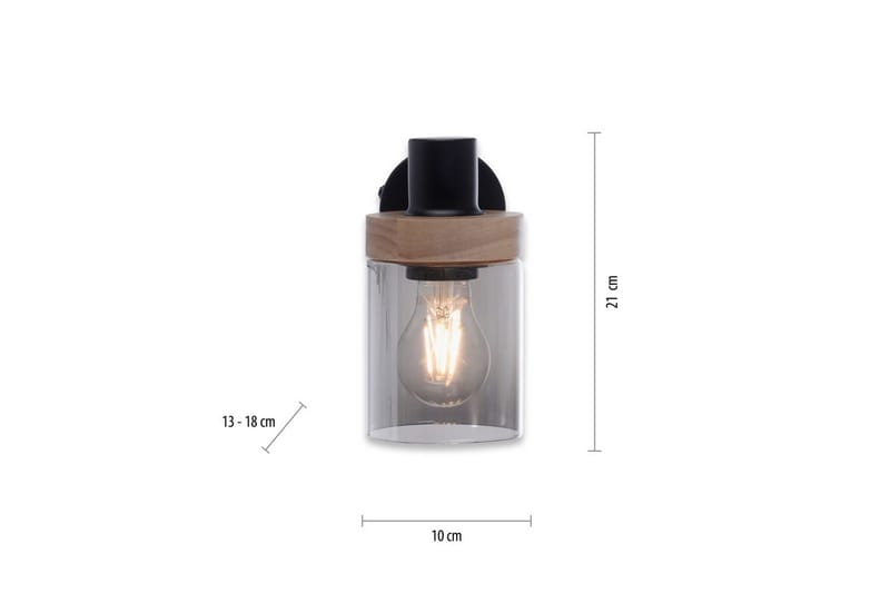 Vägg- och taklampa Pasqual - 19x18x21 cm - Belysning - Inomhusbelysning & lampor - Fönsterlampor & fönsterbelysning - Fönsterlampa hängande