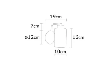 Vägglampa Jaska Enkelt Argentu - Silver - Belysning - Inomhusbelysning & lampor - Fönsterlampor & fönsterbelysning - Fönsterlampa hängande