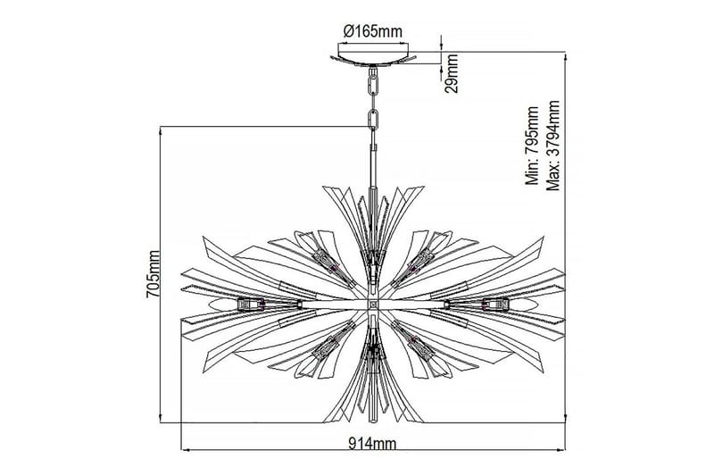 Vida Hinkley Taklampa - GOLD - Belysning - Inomhusbelysning & lampor - Fönsterlampor & fönsterbelysning - Fönsterlampa hängande