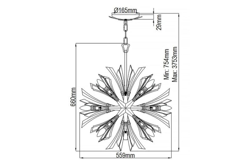 Vida Hinkley Taklampa - GOLD - Belysning - Inomhusbelysning & lampor - Fönsterlampor & fönsterbelysning - Fönsterlampa hängande