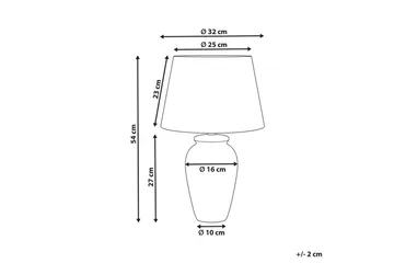 Virhal Bordslampa 54 cm E27 - Vit/Blå - Belysning - Inomhusbelysning & lampor - Fönsterlampor & fönsterbelysning - Fönsterlampa på fot
