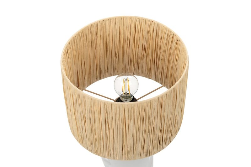 Yadasi Bordslampa 46 cm E27 - Vit/Natur - Belysning - Inomhusbelysning & lampor - Fönsterlampor & fönsterbelysning - Fönsterlampa på fot