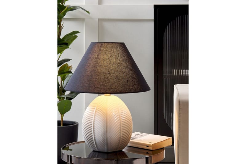 Zakel Bordslampa 42 cm E27 - Gräddvit/Svart - Belysning - Inomhusbelysning & lampor - Fönsterlampor & fönsterbelysning - Fönsterlampa på fot