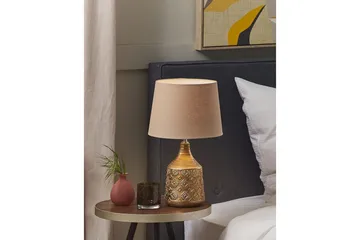Galatea Bordslampa 47 cm E14 - Brons/Beige - Belysning - Inomhusbelysning & lampor - Sänglampa - Sängbordslampa