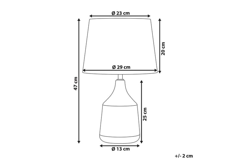 Galatea Bordslampa 47 cm E14 - Brons/Beige - Belysning - Inomhusbelysning & lampor - Sänglampa - Sängbordslampa