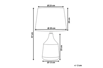 Galatea Bordslampa 47 cm E14 - Brons/Beige - Belysning - Inomhusbelysning & lampor - Sänglampa - Sängbordslampa