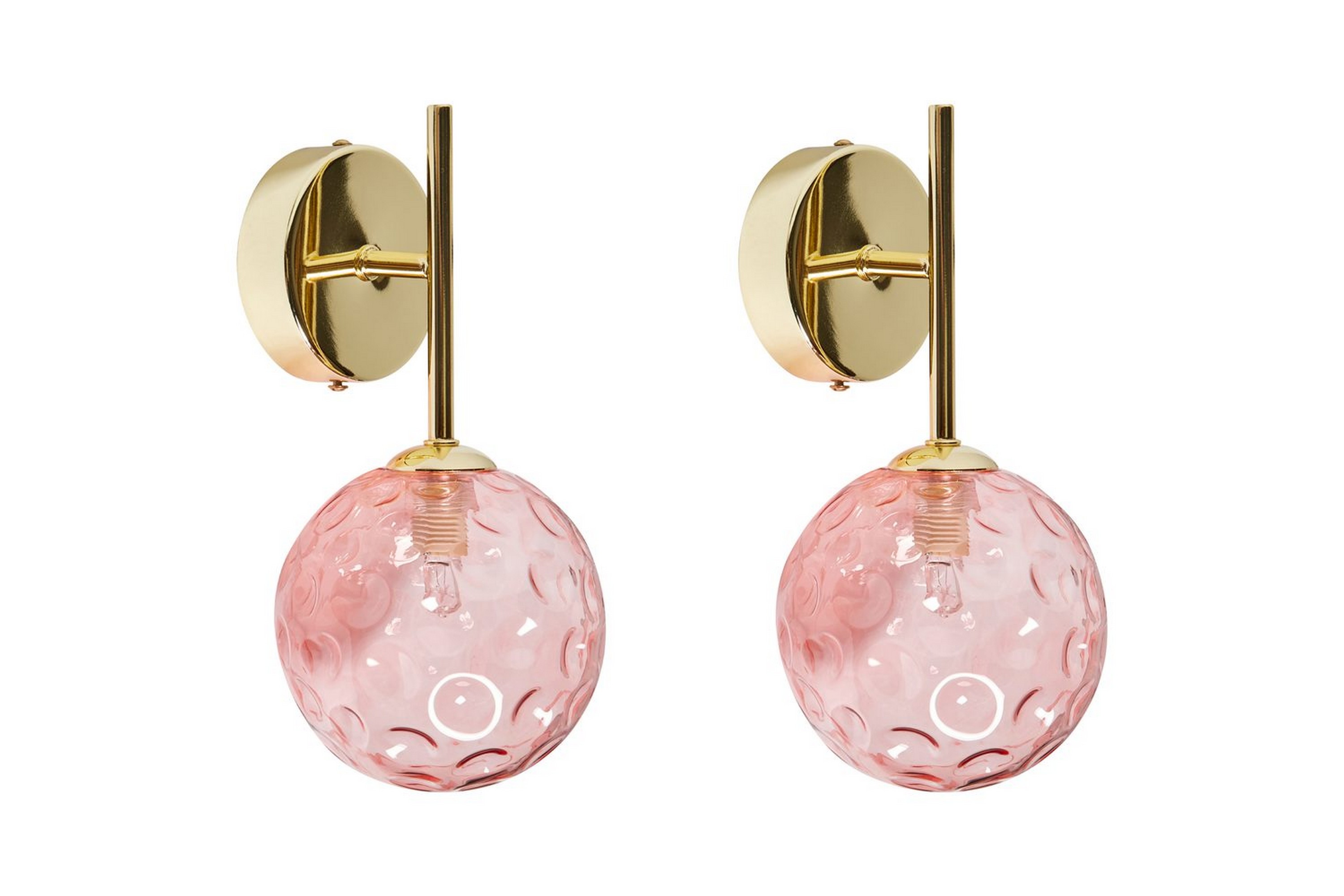 Gavdos Vägglampa 2 st G9 - Guld/Rosa