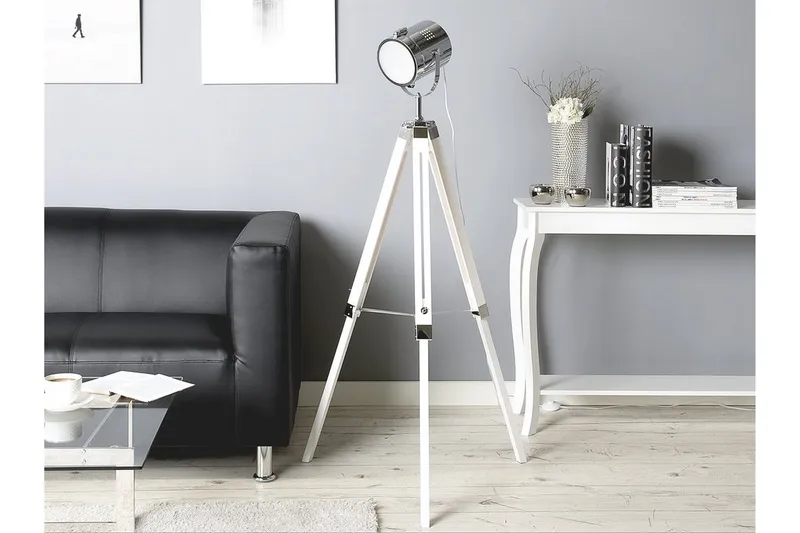 Alzette Golvlampa 143 cm, Vit