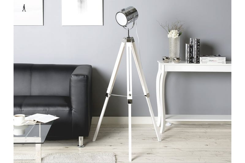 Alzette Golvlampa 143 cm, Vit