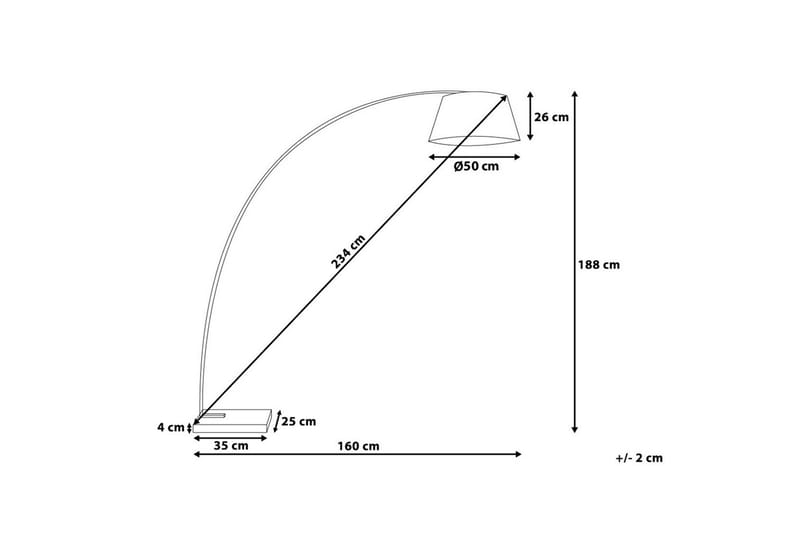 Benue Golvlampa 188 cm - Vit - Belysning - Inomhusbelysning & lampor - Golvlampor & golvbelysning