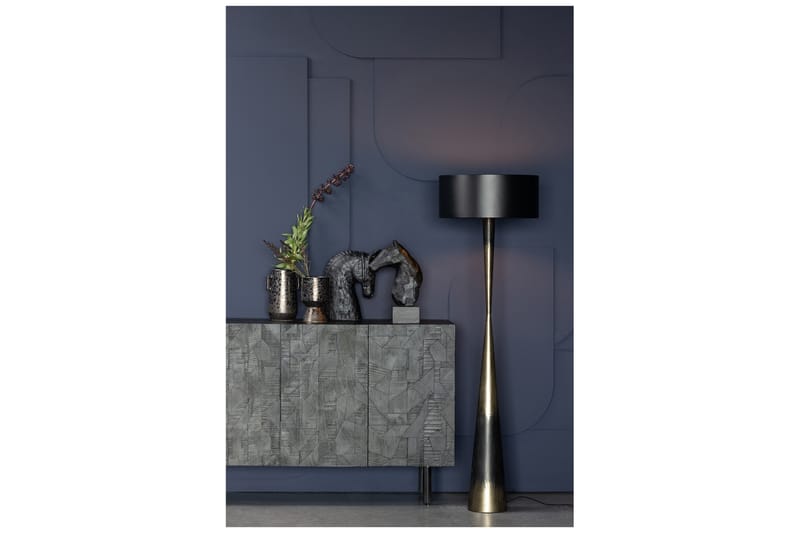BIELES Golvlampa Svart/Mässing - Belysning - Inomhusbelysning & lampor - Golvlampor & golvbelysning