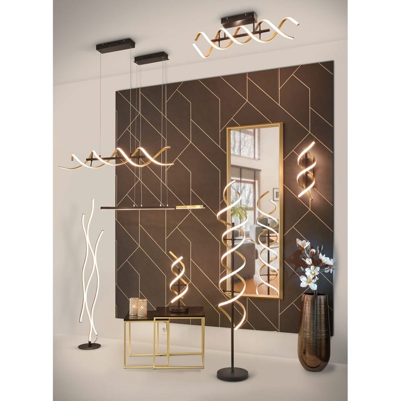 Golvlampa Blaze - Mattmässing - Belysning - Inomhusbelysning & lampor - Golvlampor & golvbelysning