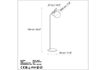 Golvlampa Cartin Svart - Svart - Belysning - Inomhusbelysning & lampor - Golvlampor & golvbelysning