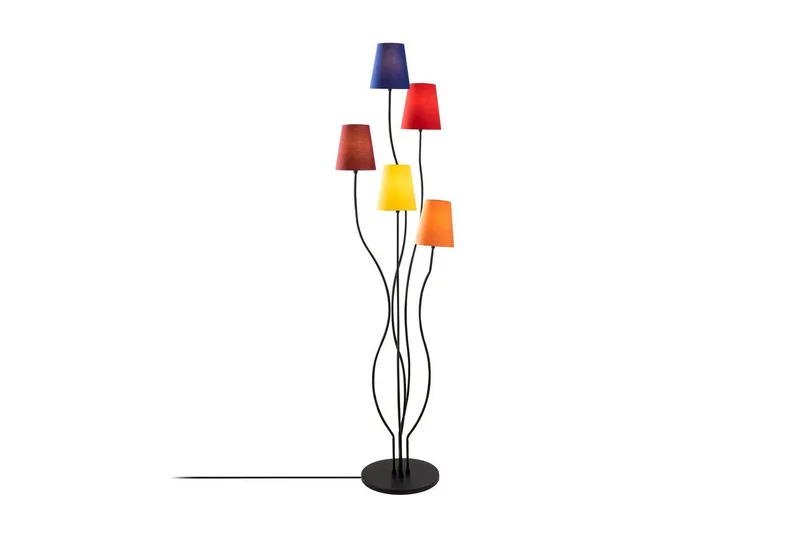 Golvlampa Crestor Flerfärgad / Livfulla färger, Flerfärgad / Livfulla färger