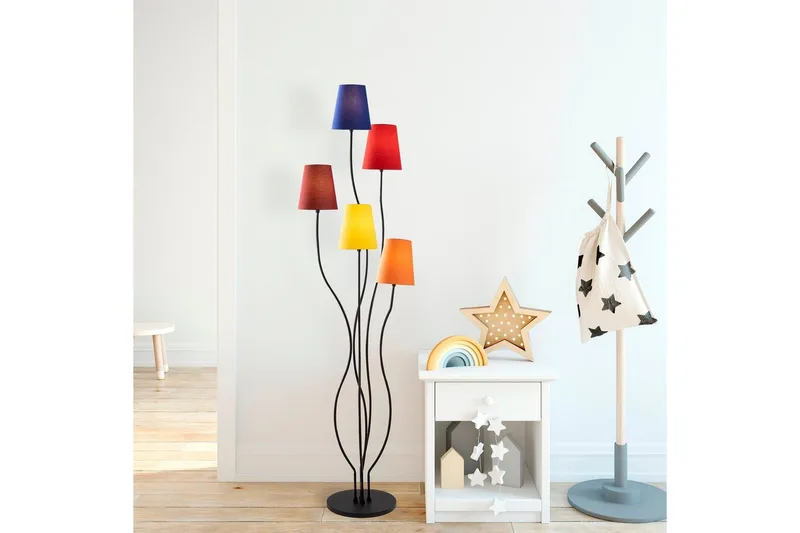 Golvlampa Crestor Flerfärgad / Livfulla färger - Flerfärgad / Livfulla färger - Belysning - Inomhusbelysning & lampor - Golvlampor & golvbelysning
