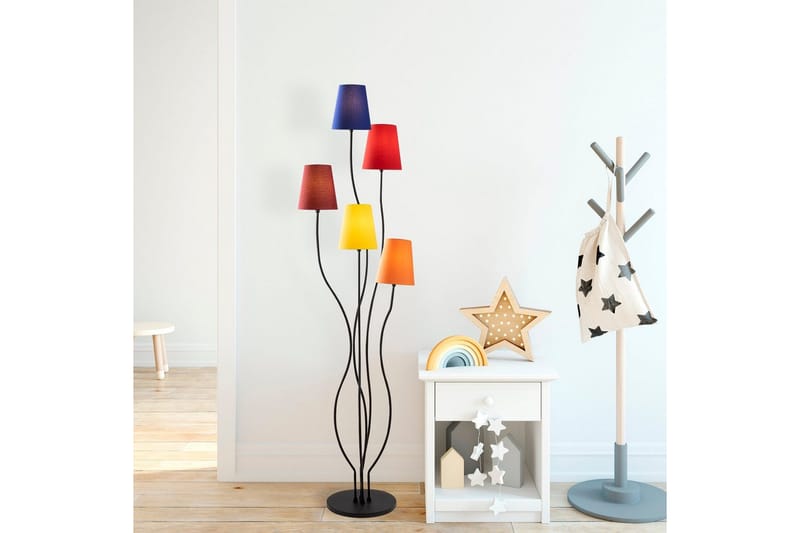 Golvlampa Crestor Flerfärgad / Livfulla färger - Flerfärgad / Livfulla färger - Belysning - Inomhusbelysning & lampor - Golvlampor & golvbelysning