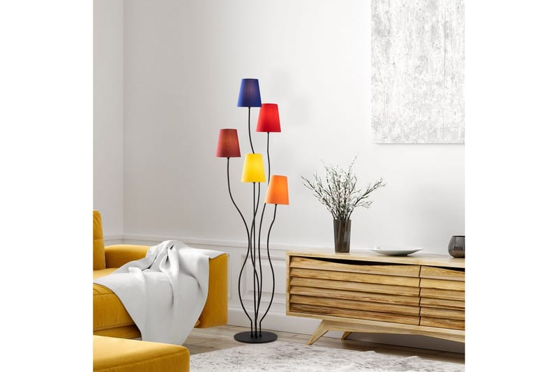 Golvlampa Crestor Flerfärgad / Livfulla färger - Flerfärgad / Livfulla färger - Belysning - Inomhusbelysning & lampor - Golvlampor & golvbelysning