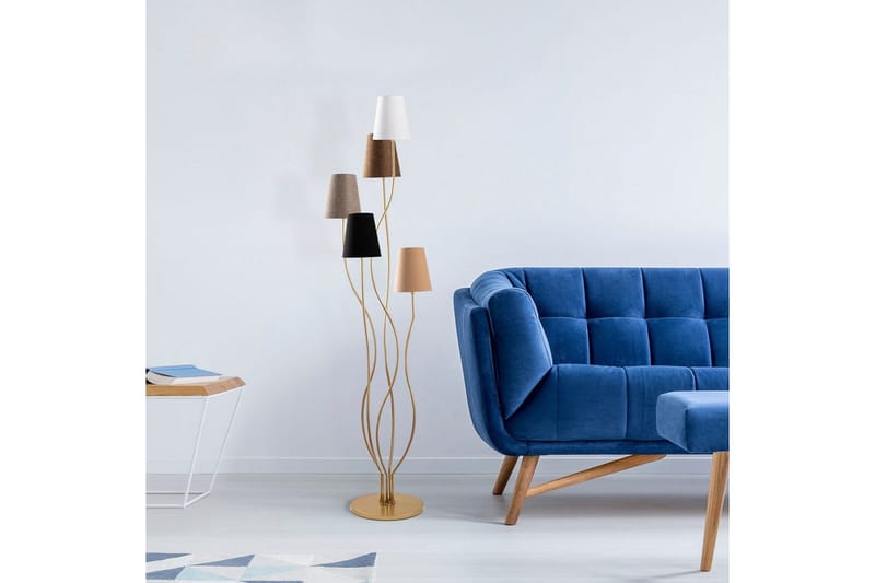 Golvlampa Crestor Flerfärgad / Mörka färger - Flerfärgad / Mörka färger - Belysning - Inomhusbelysning & lampor - Golvlampor & golvbelysning