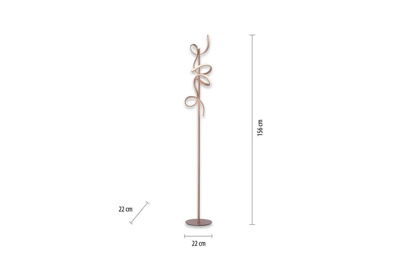 Golvlampa Curls - 22x156x22 cm - Belysning - Inomhusbelysning & lampor - Golvlampor & golvbelysning