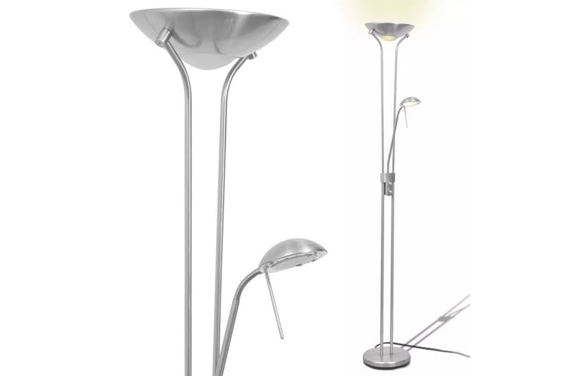 Dimbar golvlampa LED 23 W - Silver - Sovrumslampa - Golvlampor & golvbelysning