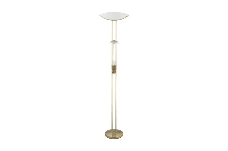 Golvlampa Eglo Baya Bronserad Vit - Vit/Mörkgrå - Belysning - Inomhusbelysning & lampor - Golvlampor & golvbelysning