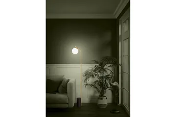 Golvlampa Eglo Betulia Svart/Mässing Opalvit - Belysning - Inomhusbelysning & lampor - Golvlampor & golvbelysning