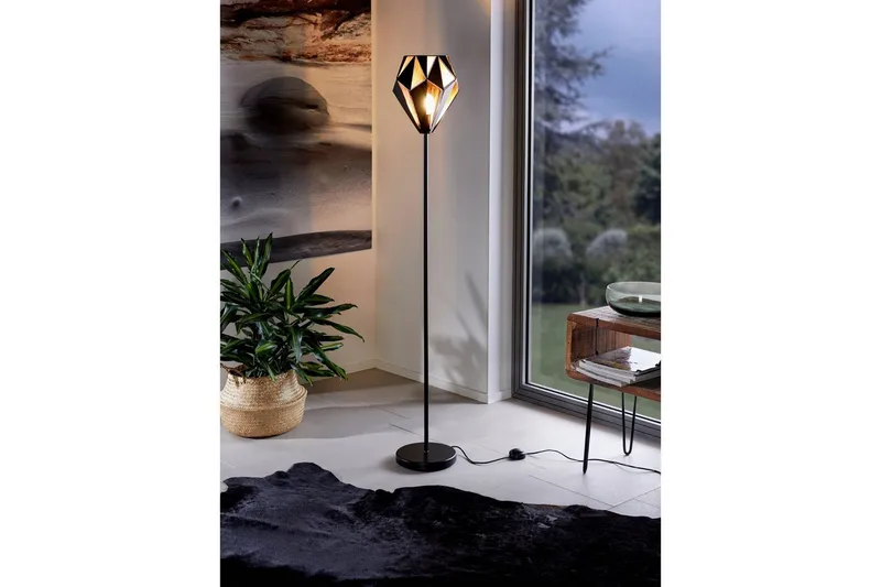 Golvlampa Eglo Carlton 1 - Svart/Koppar - Belysning - Inomhusbelysning & lampor - Golvlampor & golvbelysning