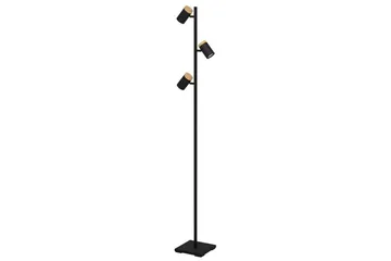 Golvlampa Eglo Cartagena Svart/Trä med 3 Lampor - Belysning - Inomhusbelysning & lampor - Golvlampor & golvbelysning