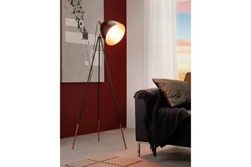 Golvlampa Eglo Chester - Svart/Koppar - Belysning - Inomhusbelysning & lampor - Golvlampor & golvbelysning