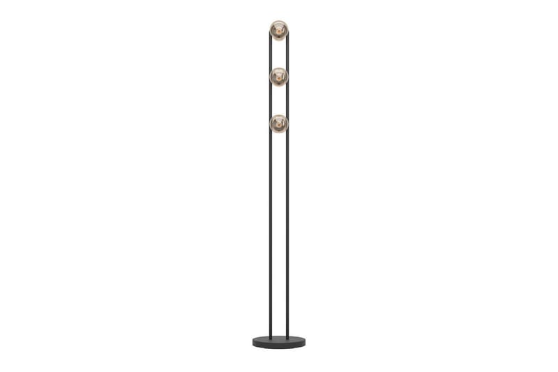 Golvlampa Eglo Chieveley med 3 Lampor - Svart/Brun - Belysning - Inomhusbelysning & lampor - Golvlampor & golvbelysning