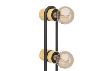 Golvlampa Eglo Chieveley med 3 Lampor - Svart/Brun - Belysning - Inomhusbelysning & lampor - Golvlampor & golvbelysning