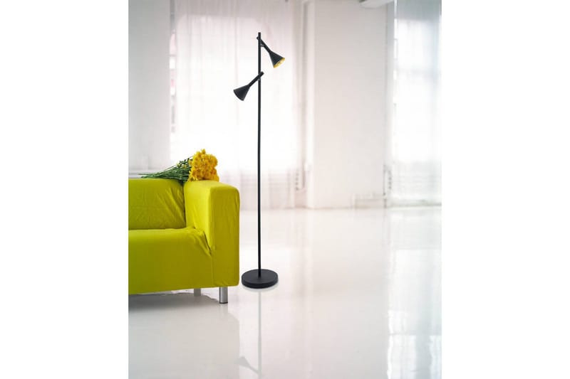 Golvlampa Eglo Cortaderas - Svart/Guld - Belysning - Inomhusbelysning & lampor - Golvlampor & golvbelysning