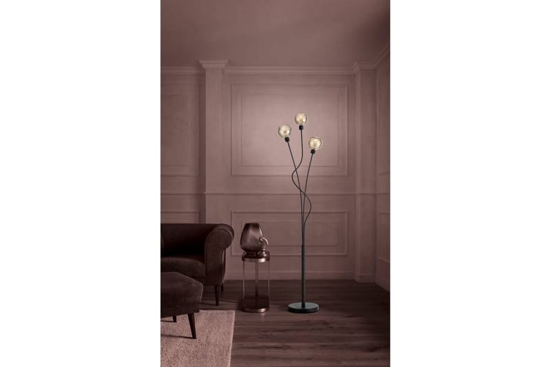 Golvlampa Eglo Creppo Guld/Svart - Belysning - Inomhusbelysning & lampor - Golvlampor & golvbelysning