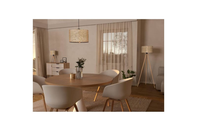 Golvlampa Eglo Hontongas Brun - Belysning - Inomhusbelysning & lampor - Golvlampor & golvbelysning